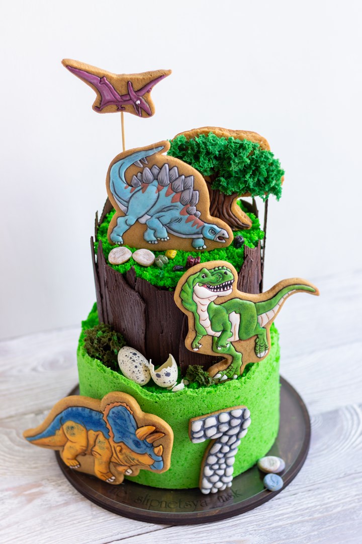 Торт С Динозаврами Фото Для Мальчиков