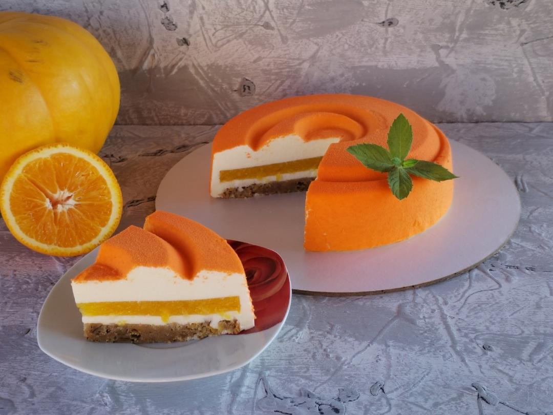 Муссовый торт "Тыква-апельсин"