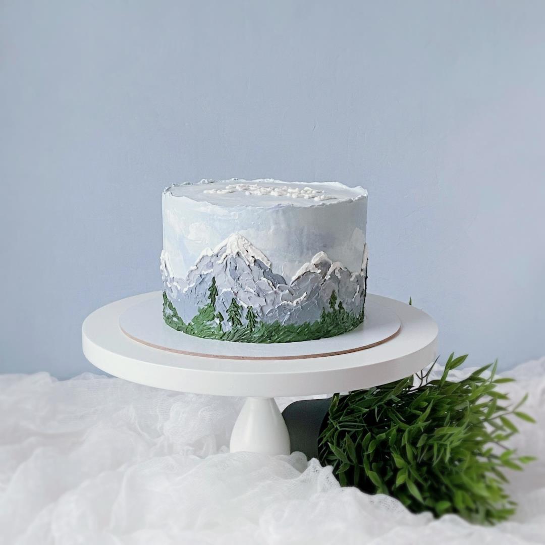 Торт с горами