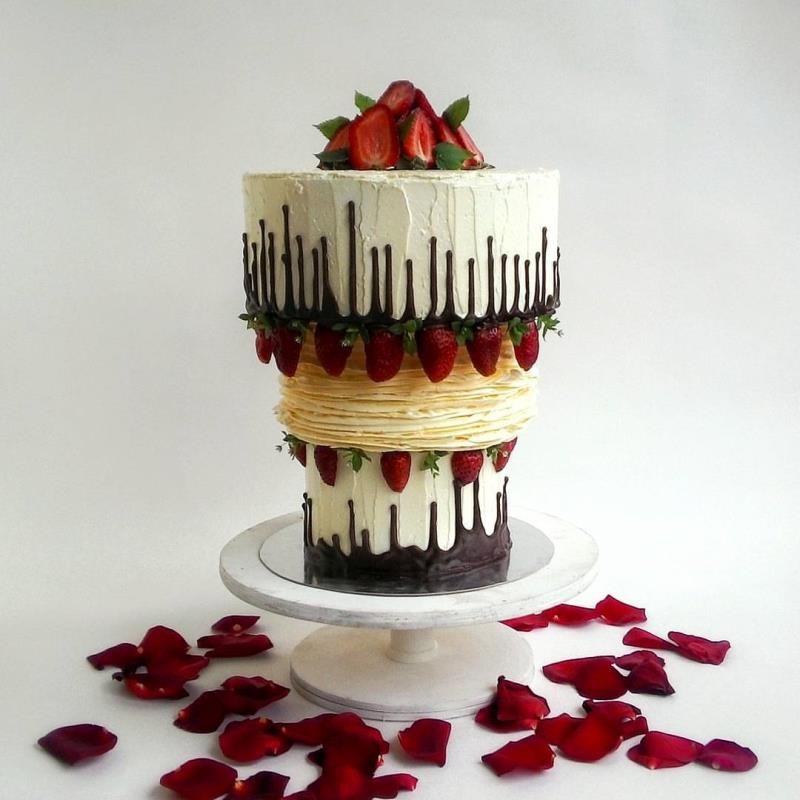 Свадебный торт «Вверх дном»