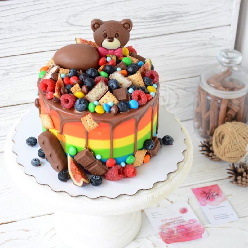 Детский тортик со сладостями