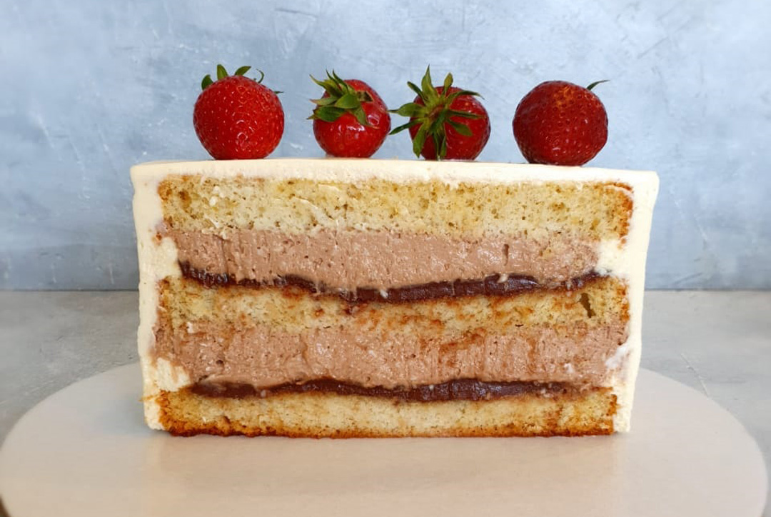 Бисквитный торт «Баунти» 