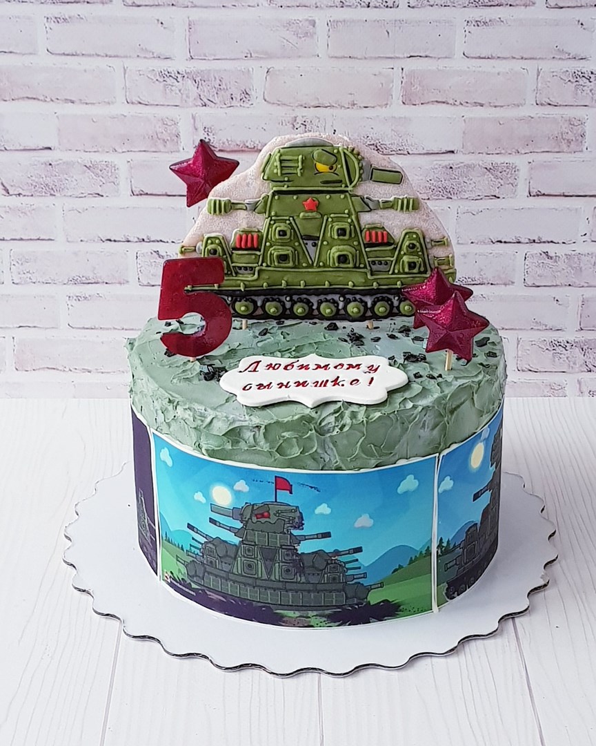 Торт с танками
