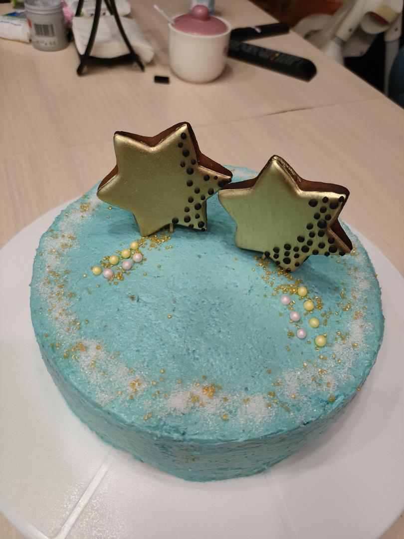 Бенто-торт "Две звезды"