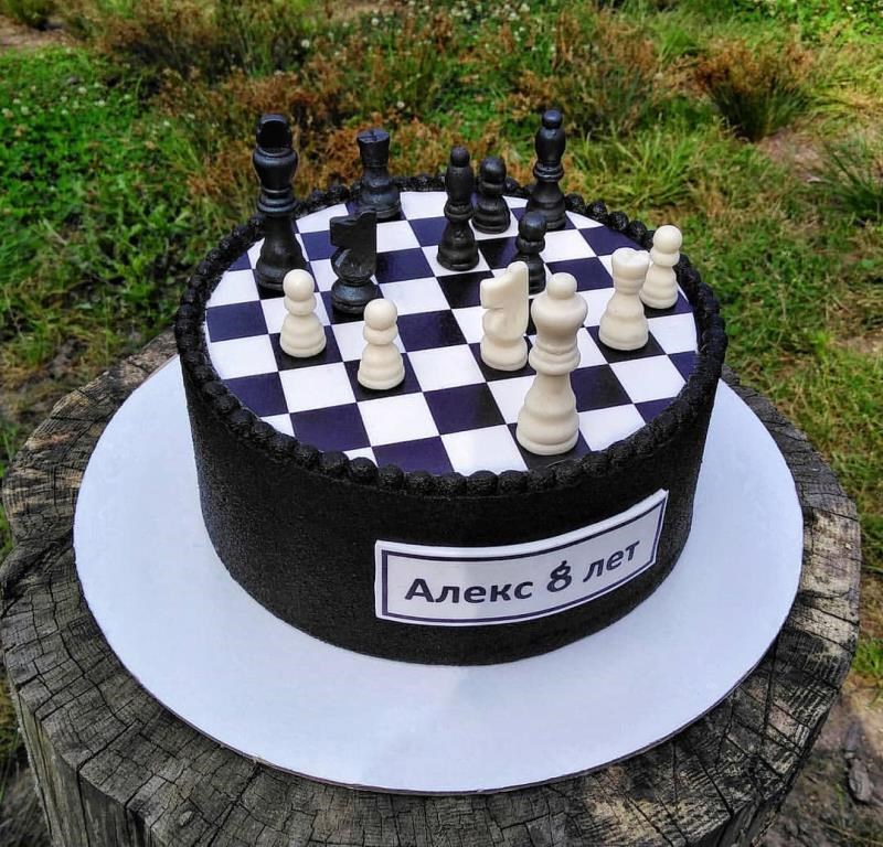 Детский торт «Шахматы»