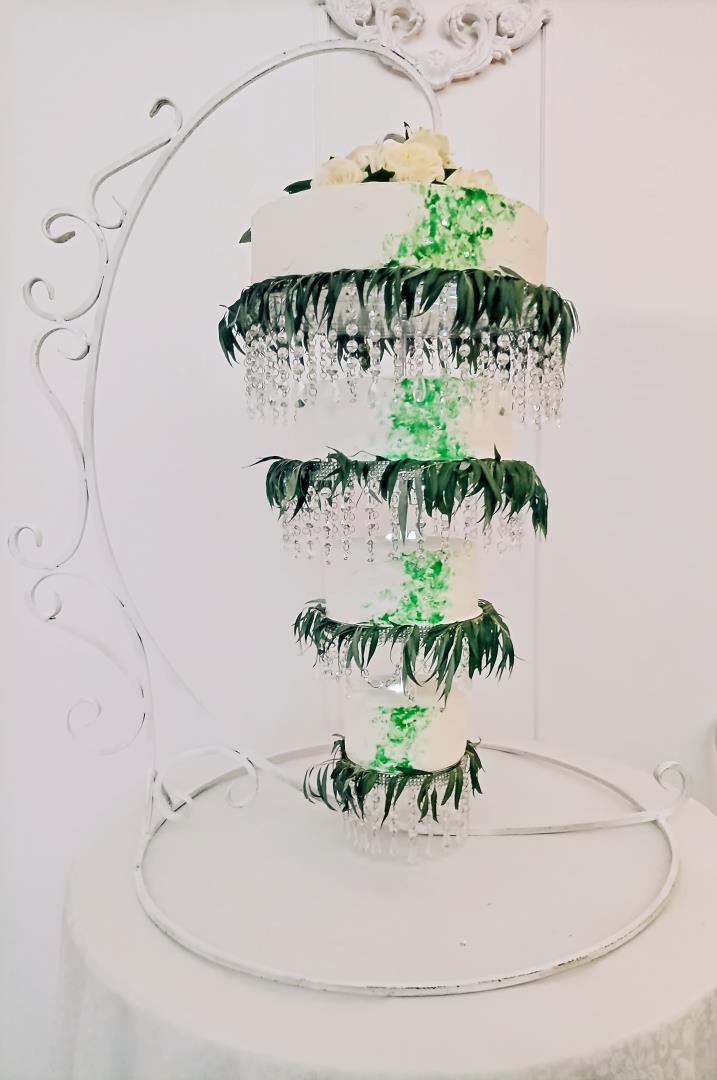 Свадебный подвесной торт