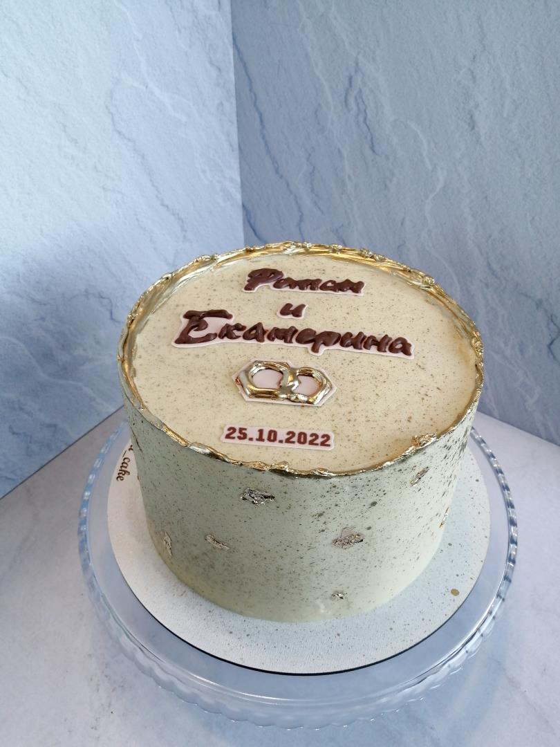 Свадебный торт "Груша-базилик"