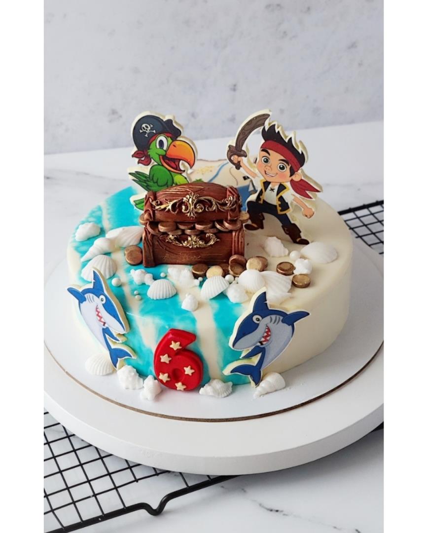 Торт для мальчика , пиратская вечеринка
