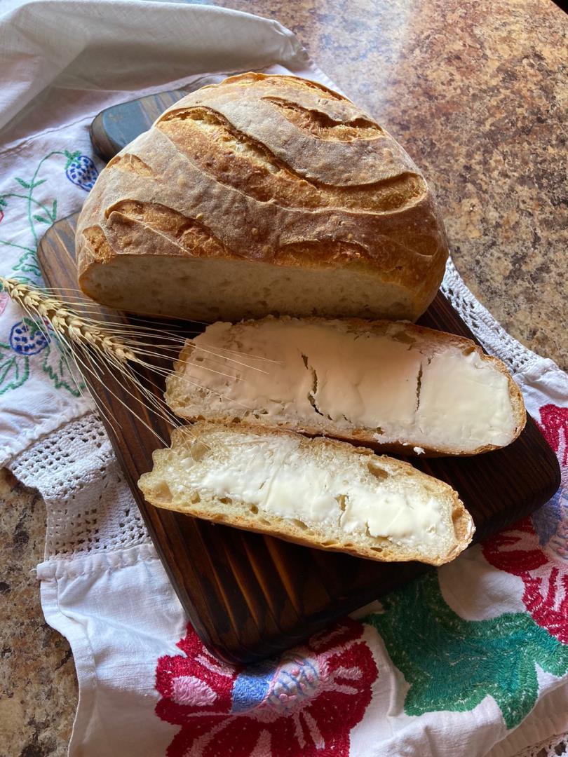 Хлеб с сыром и пажитником