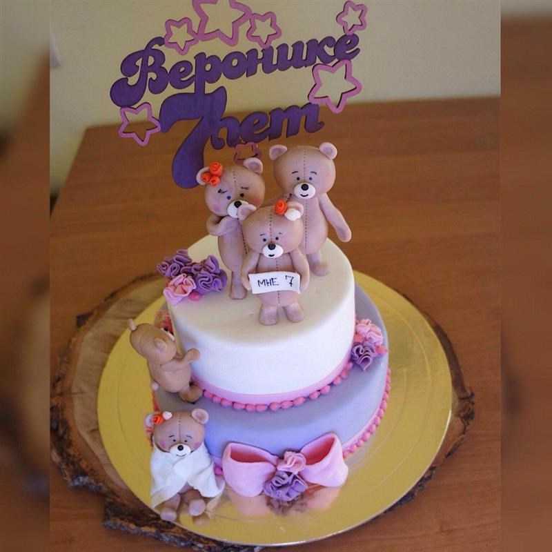 Детский тортик с мишками
