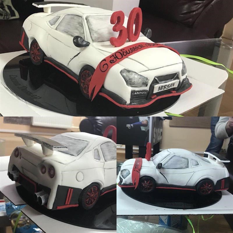 Торт в виде Машины Nissan Skyline