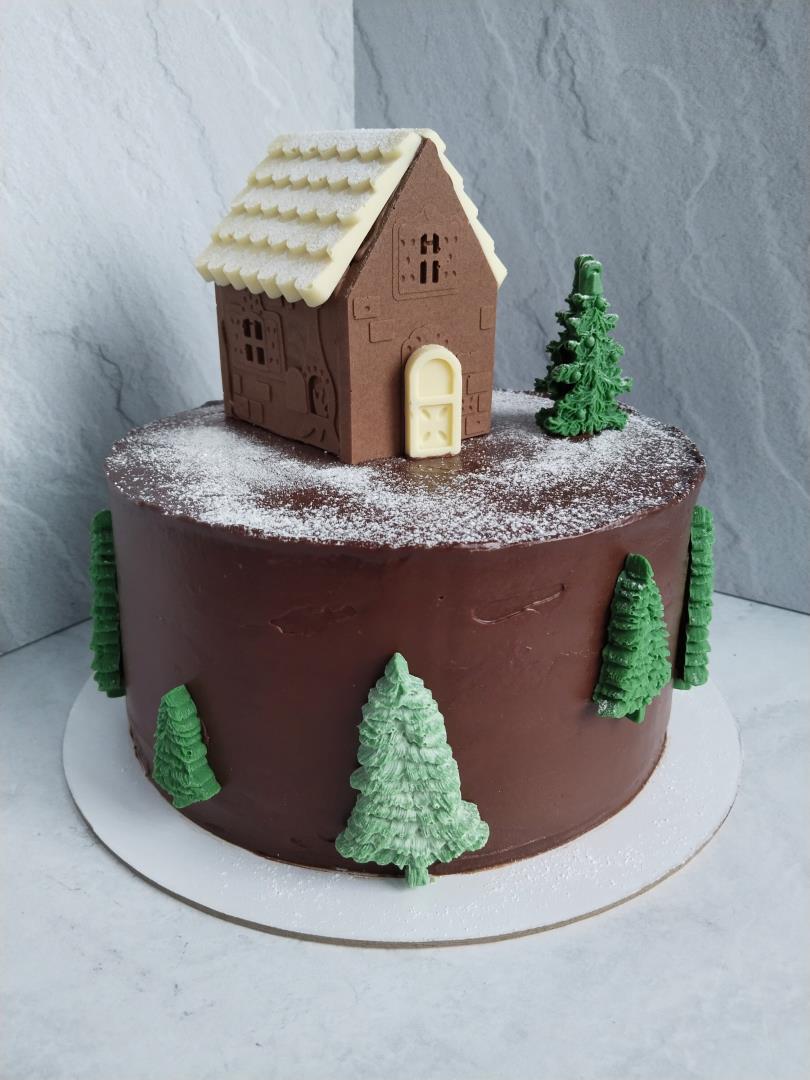 Бисквитный торт "Вишня-Шоколад" на День рождения